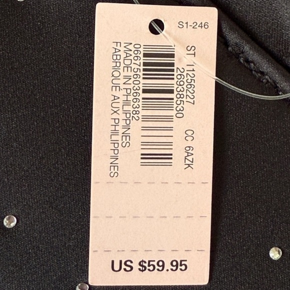 Victoria’s Secret Black Bag With Diamante Shine Graphic - Picture 5 of 5